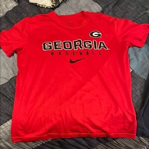 Nike Red Georgia Baseball Men's Tee